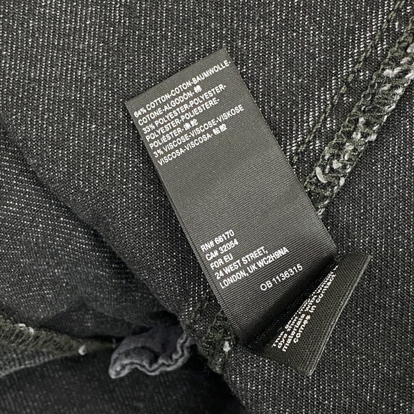 Free People Parker Denim Black Wrap Skirt - Picture 2 of 9